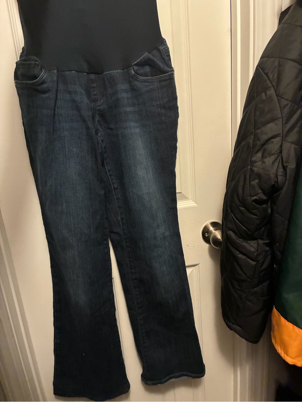 Women’s Dark Blue Maternity Jeans - Stretch Panel